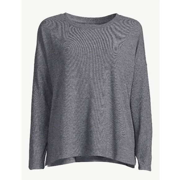 Women’s Hacci Knit Ultra Soft Comfy Sleep Lounge Pajama Long Sleeve Shirt Size M - Picture 1 of 4